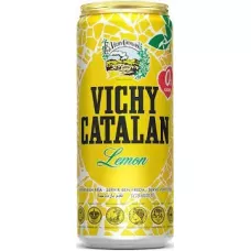 Вода мінеральна із смаком лимону Vichy Lemon 0,33 газ. з/б (Іспанія, TM Vichy)