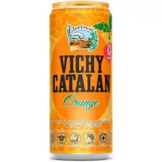 Вода мінеральна із смаком апельсина Vichy Orange 0,33 газ. з/б (Іспанія, TM Vichy)