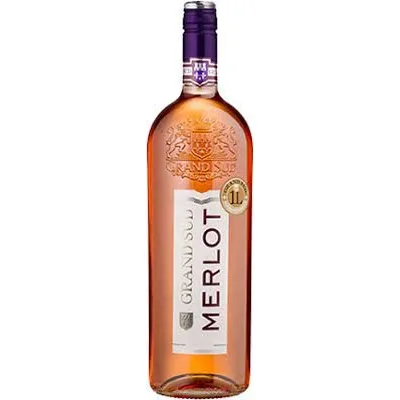 Вино Merlot Grand Sud Rose троянд. п/сух. 1л 12,5%