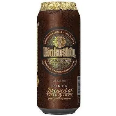 Пиво Rinkuskai Porteris 6% 0,568л ж/б