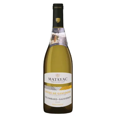 Вино Matayac Cotes de Gascogne Colombard Sauvignon бел.сух 0,75 л 11,5%