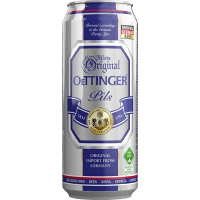 Пиво Oettinger Pils 0,5л з/б 4,7%