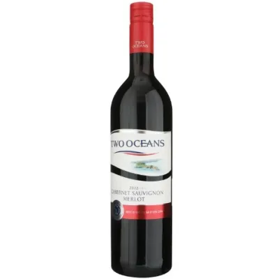 Вино Cabernet Sauvignon / Merlot Two Oceans 0,75л крас.п/сух.13,5%