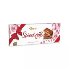 Шоколад "Baron Sweet gift milk chokolate" 220г (Польща, ТМ "Baron")