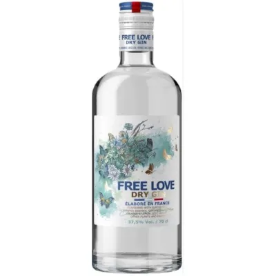 Джин Free Love Dry Gin 0,7 л 37,5% (Франція, TM Free Love)