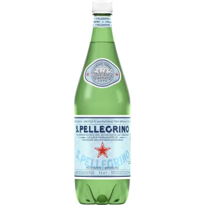 Мінеральна вода San Pellegrino PET 1л газ. ПЕТ (Італія, TM San Pellegrino)