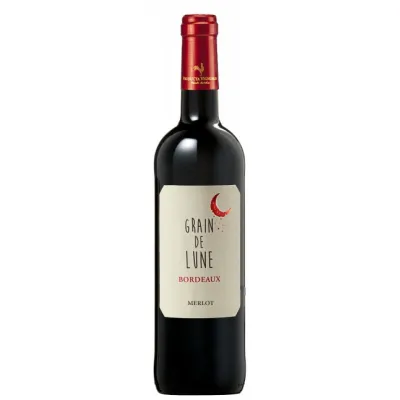 Вино Grain de Lune-Merlot Bordeaux 2020 0,75л крас. сух.13%