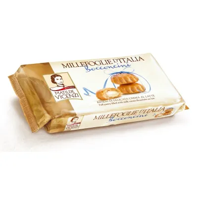 Печиво Puff Pasty Milk Cream із вершковим кремом 100г