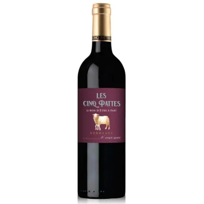 Вино тихе Les Cinq Pattes Rouge 0,75л крас. сухий. 14%