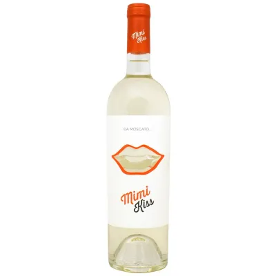 Вино фризанте Moscato White Mimi Kiss 0,75л білий. солод. 6% (Італія, П'ємонт, TM Mimi Kiss)