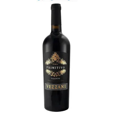 Вино тихе Primitivo Salento Vezzani IGT0,75л крас. сух.13,5% (Італія, Пулія, Саленто, TM Vezzani)