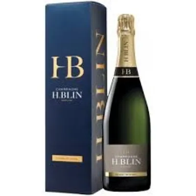 Шампанське H.Blin Blanc de Blancs 0,75л білий. сухий. 12,5% кор.(Франція, Шампань, TM H.Blin)