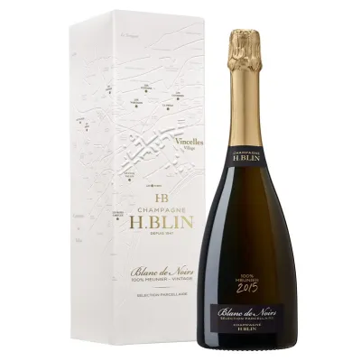 Шампанське H. Brin Blanc de Noirs Meunier 0,75 л білий. сухий. 12,5% кор.