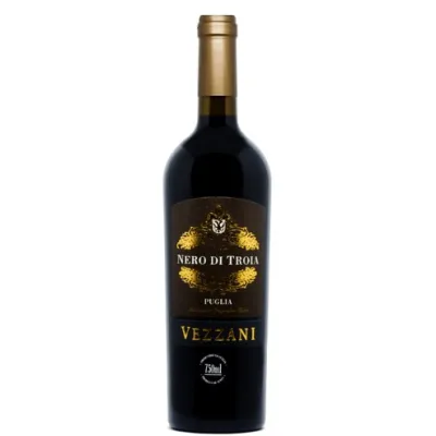 Вино тихе Nero di Troia Puglia IGT 0,75л крас. сухий. 14% (Італія, Апулія, TM Vezzani)