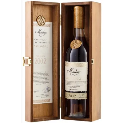 Арманіяк Monluc 2002 Vintage 0,7л 40% дер. кор.