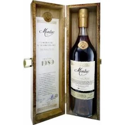 Арманіяк Monluc 1989 Vintage 0,7л 40% дер. кор. (Франція, Арманіяк, TM Monluc)
