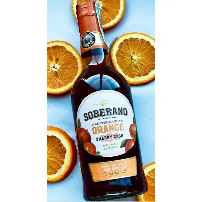 Лікер на основі бренді Soberano Orange 0,7 л 30%