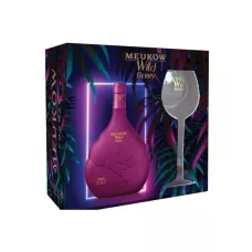 Лікер на коньяку Wild Berry 0,7л 30% кор+1склянка (Франція, Cognac, ТМ Meukow)