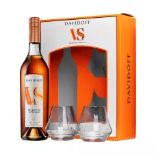 Коньяк Davidoff VS 0,7 л 40% під.кор +2 склянки (Франція, Коньяк, TM Davidoff)