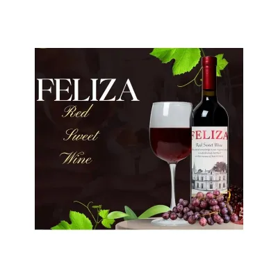 Вино Feliza 0,75л крас. п/солод. 11%