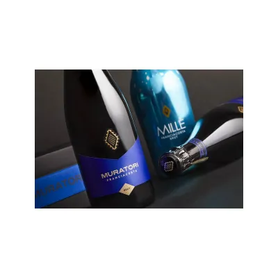 Вино ігристе Maratori DOCG Blanc de blanc бел.брют 0,75л12,5% кор (Італія, Франчакорта, ТМ Maratori)