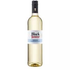 Вино тихе Riesling Black Tower біле, сух. 9,5% 0,75 л (Німеччина, Рейн, ТМ Black Tower)