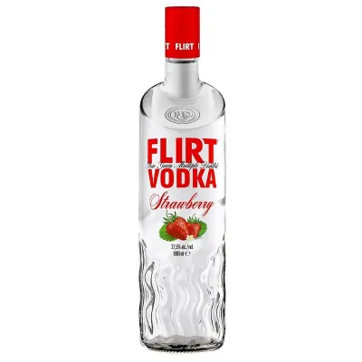 Горілка зі смаком полуниці Flirt Vodka Strawberry 1л 37,5%