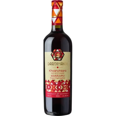 Вино Хванчкара крас.п/солод 0,75л 11%