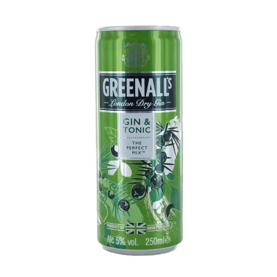 Джин - тонік Greenalls G&T 0.25л 5% з/б ( Великобританія, TM Greenalls)
