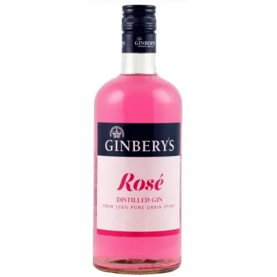 Джин полуничний Gin Rosee Glass Strawberry 0,7 л, 37,5%