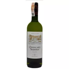 Вино Quancard Tradition Blanc Sec 0,75 л, білий, сухий 12% (Франція, Бордо, TM Quancard Tradition)