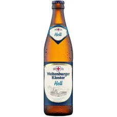 Пиво світле  Weltenburger Kloster Hell 0,5л. 4,9% скло ( Німеччина, TM Weltenburger Kloster)