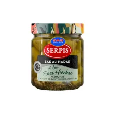 Оливки  A Las Finas c травами  400г скло (Іспанія, ТМ «Serpis»)