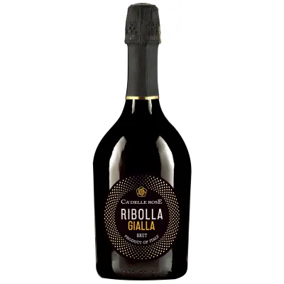 Вино ігристе Ribolla Gialla Spumante біл. брют 0,75л 12% (Італія,Венето,ТМ Ca'delle Rose)
