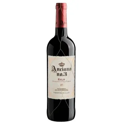 Вино Tempranillo Anciano №3 0,75л крас. сух. 13% (Іспанія, Риоха, TM Anciano)