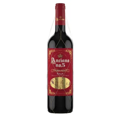 Вино Tempranillo Crianza Anciano №5 0,75л крас. сух. 13% (Іспанія, Ріоха, TM Anciano )