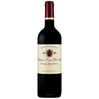 Вино Chateau Tour Bel Air Montagne 20230, 75 л червоне сухе 14% (Франція, Сент-Емільйон, TMCh Tour Bel Air)