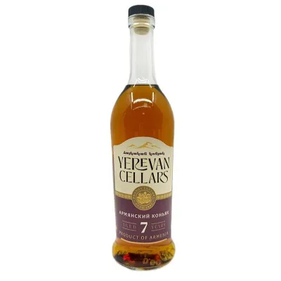 бренді Yerevan Cellars 7 років 40% 0,5л кор (Вірменія, ТМ Yerevan Cellars)