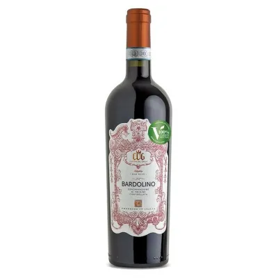 Вино Bardolino DOC 0,75л крас. сух.12% (Італія, Венето, TM Cantina Del Garda)
