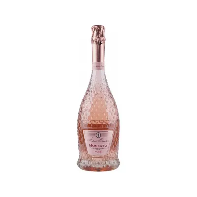 Вино ігристе Moscato Spumante Rose 0, 75 л роз. п/слад. 9% (Італія, П'ємонт, ТМ Amabile Di Rosa)