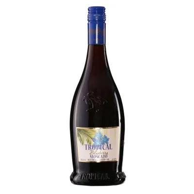 Вино фризанте Moscato Tropical Blueberry червоне солодке0, 75 л 5, 5% (Італія, П'ємонт, ТМ Tropical Moscato)