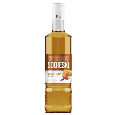 горілка перец + мед Sobieski Pepper & Honey 0,5л 40% (Литва, ТМ Sobieski)