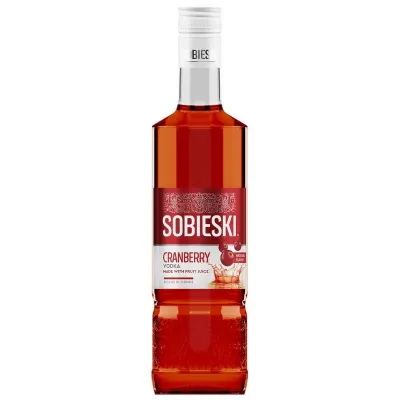 горілка со вкусом клюквы Sobieski Сranberry 0,5л 40% (Литва, ТМ Sobieski)