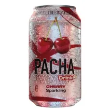 Лимонад зі смаком вишні Pacha Cherry 0, 33 ПЕТ (Бельгія, ТМ Pacha)
