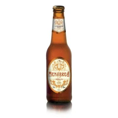 пиво світле Menabrea Anniversary Amber 0,33л. 5% стекло(Італія, TM Menabrea)