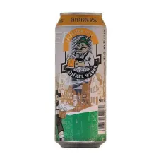 Пиво світле Onkel Weber Bayerisch Hell 0, 5 л. 5, 4% з/б (Німеччина, ТМ Onkel Weber)