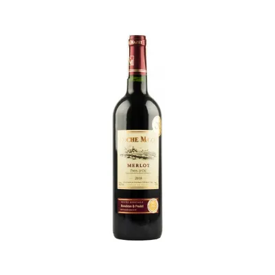 Вино Merlot IGP Pays d Oc 20250, 75 л червоне сухе12, 5% (Франція, Лангедок-Русійон, ТМ Reserve Des Auleines)