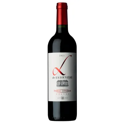 Вино L De La Louviere AOC Rouge 20210, 75 л червоне сухе. 13% (Франція, Пессак-Леоньян, ТМ Chateau Louviere)