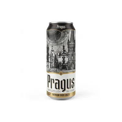 Пиво темне Pragus Dark Lager 0, 5 л 4, 7% з/б (Чехія, ТМ Pragus)