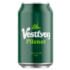 Пиво світле Vestfyen Pilsner 0, 33 л. 4, 2% з/б (Данія, ТМ Vestfyen)